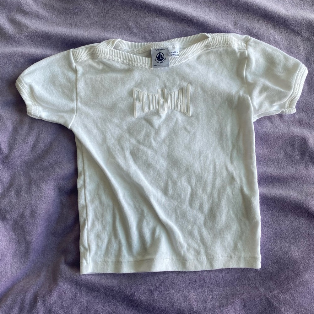 Petit Bateau Kids' Classic White Tee